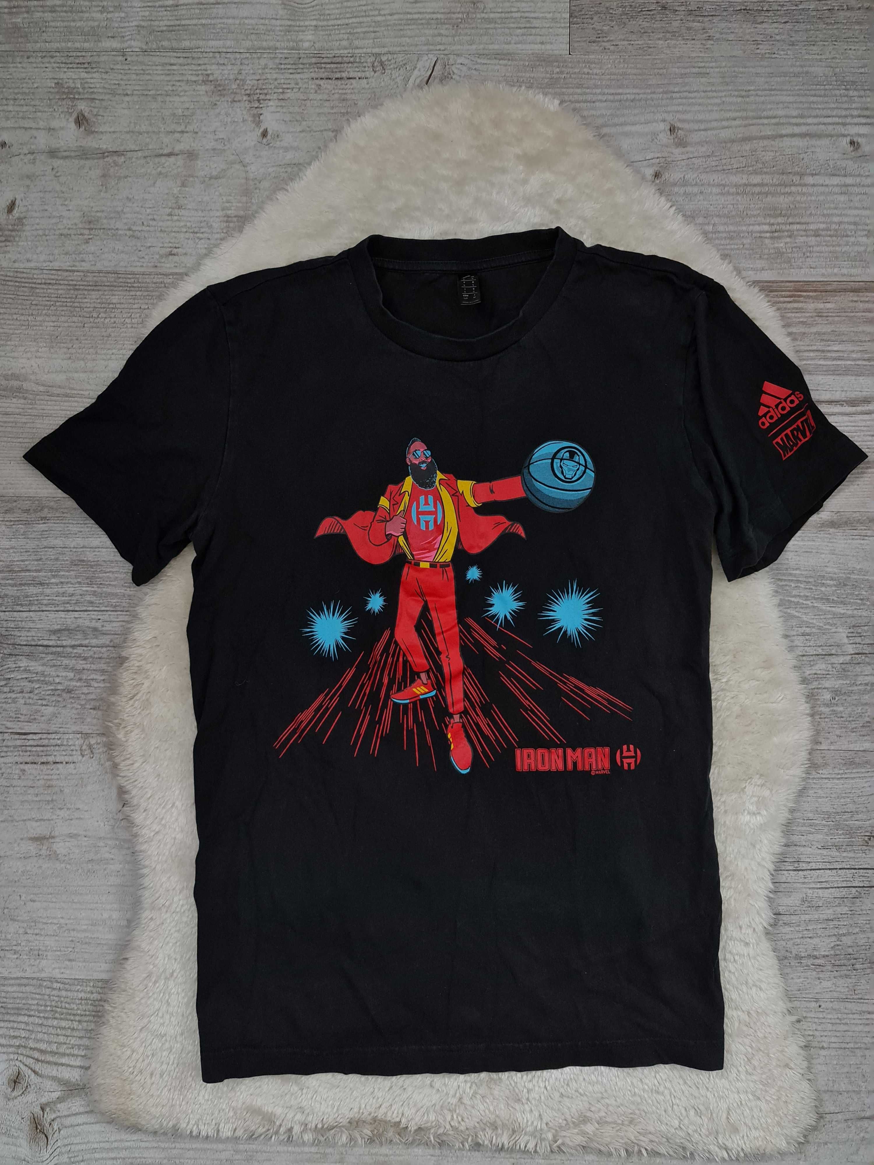 Koszulka T-shirt Adidas x Marvel iron Man Vintage Logo Rozmiar S