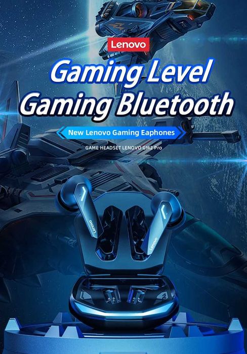 Lenovo-GM2 Pro Sem Fio In-Ear Bluetooth 5.3 Fones De Ouvido