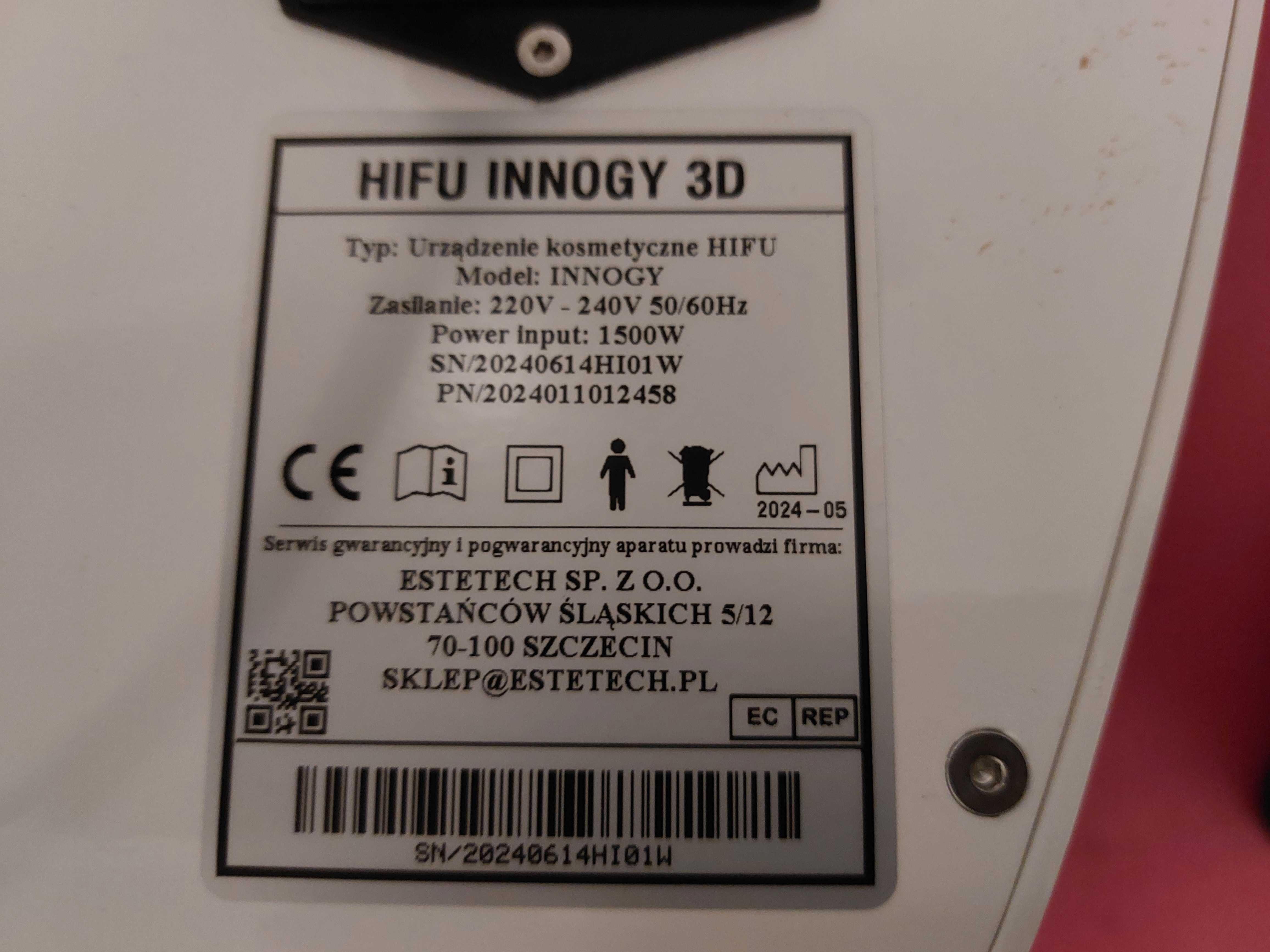 Hifu Innogy 3D - zakup 06/2024r