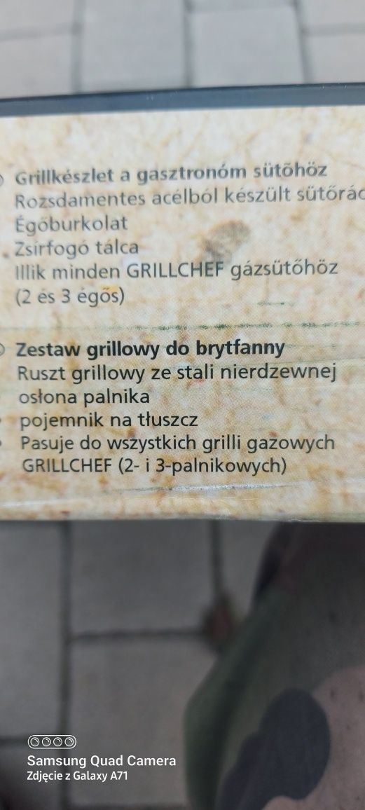 GRILLCHEF zestaw grillowy do brytfanny