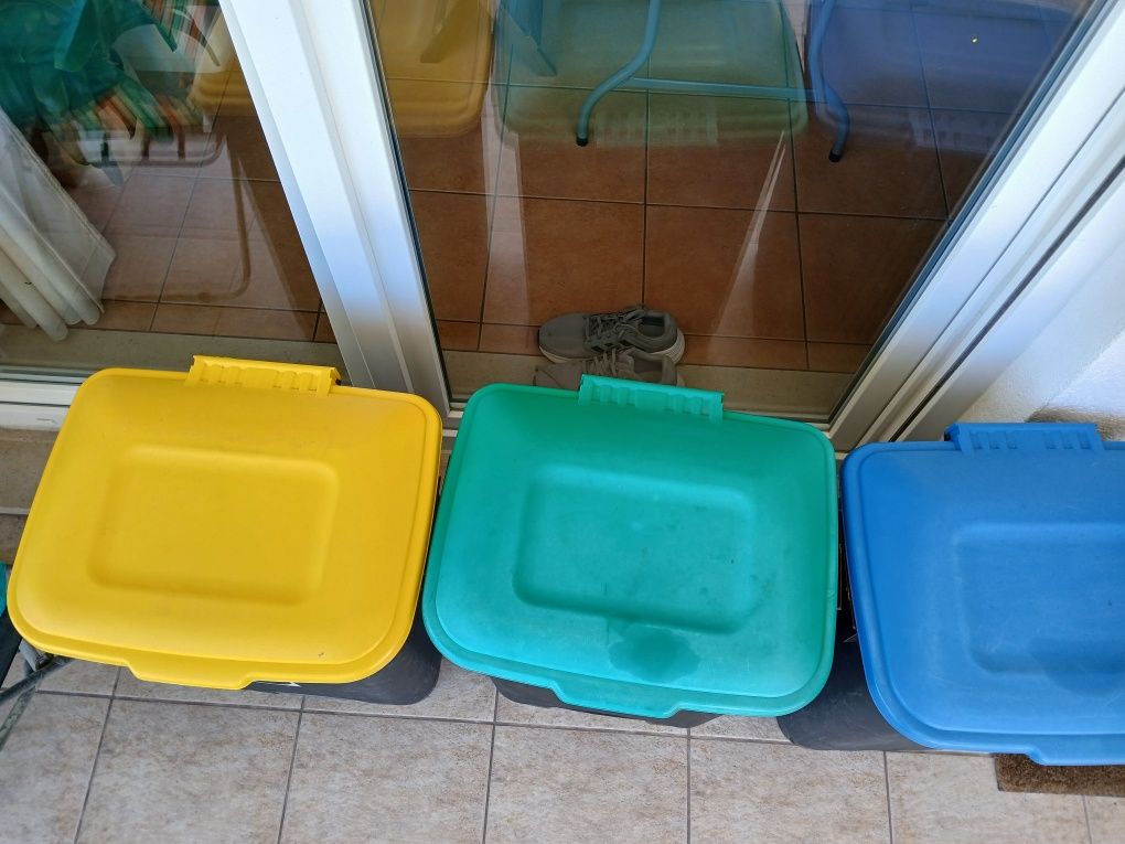 Caixotes de reciclagem / Ecopontos 75L - preço do conjunto