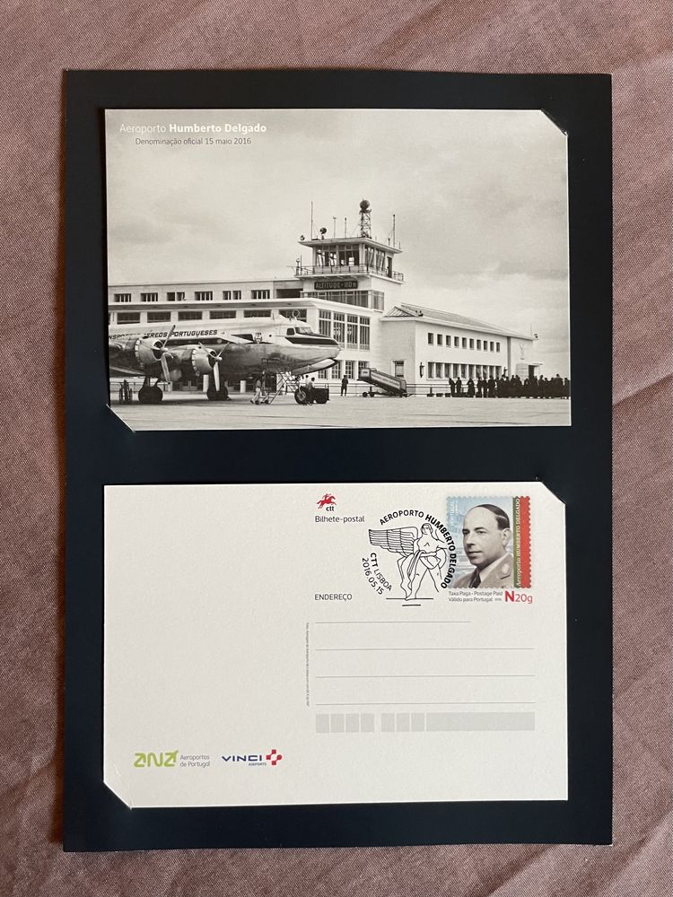 Coleção postais ed. limitada -Aeroporto Humberto Delgado