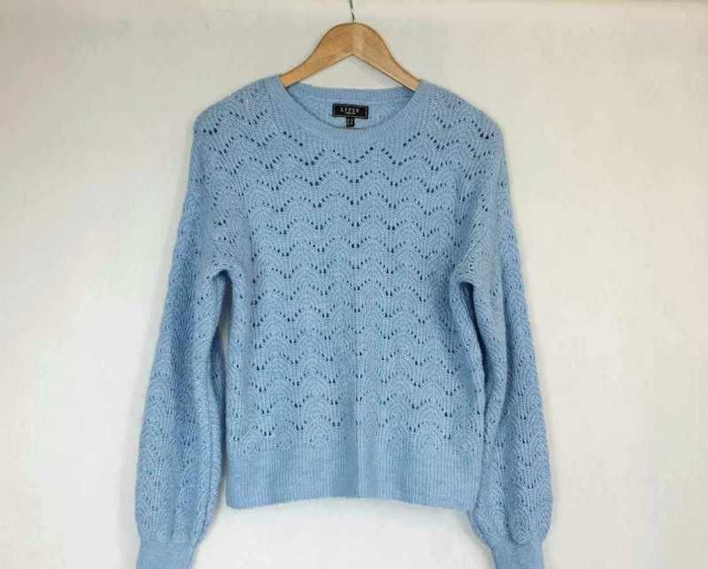 Niebieski sweterek akrylowy M, lipsy. Damski sweter
