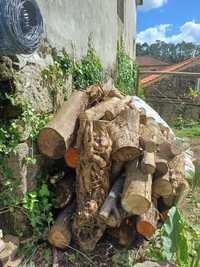 Vendo troncos de madeira