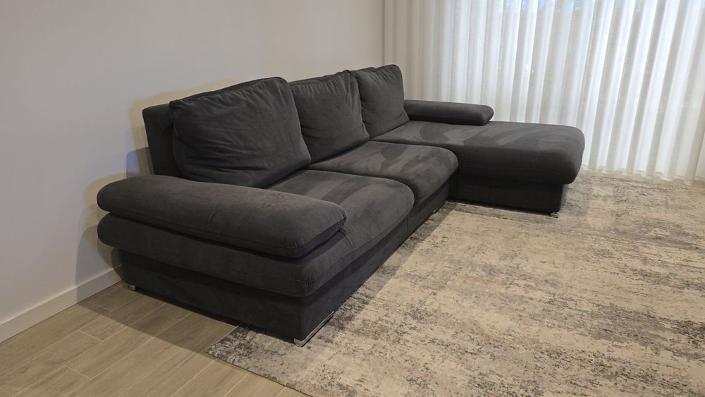 Sofá 3 lugares com chaise longue
