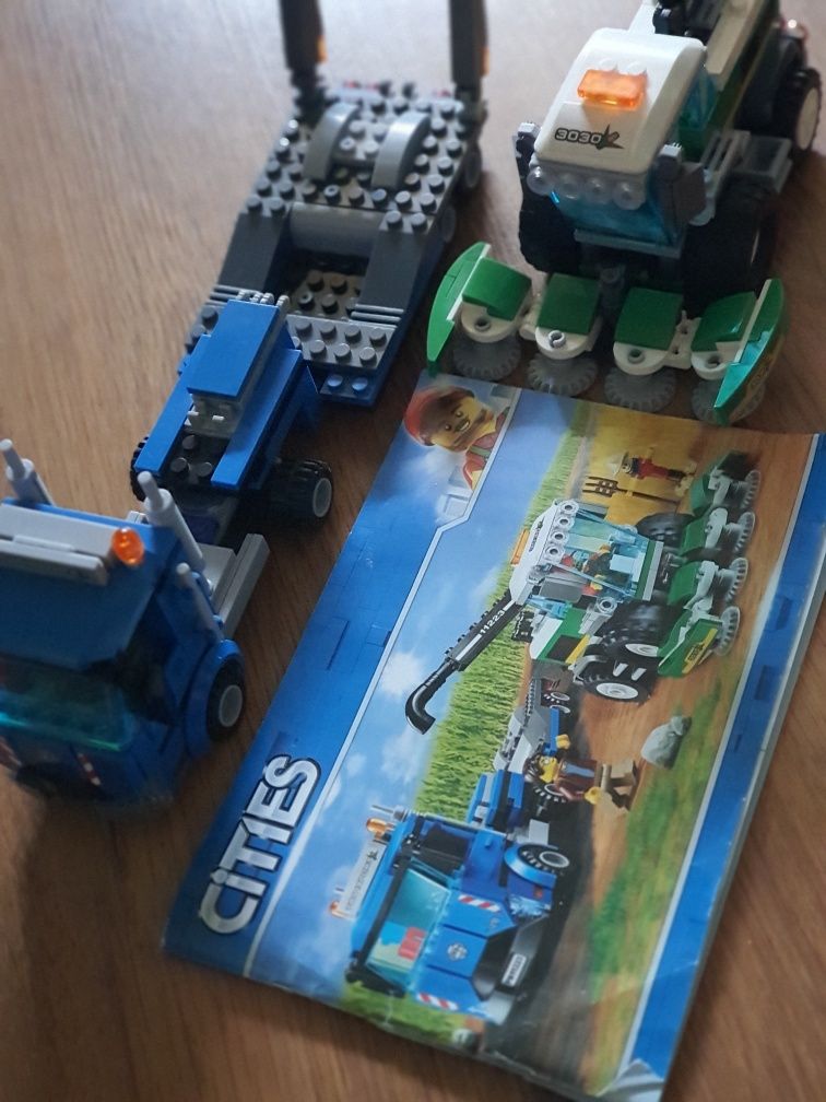 Klocki cities jak lego laweta i kombajn