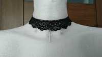 Choker handmade krzyż perełki emo gothic lolita harajuku kawaii jirai