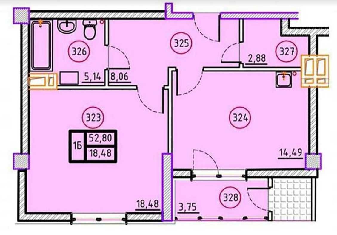 ЖК Дипломат,проспектНауки,Продам 2комн.квартиру53м2,м.БотСадCB