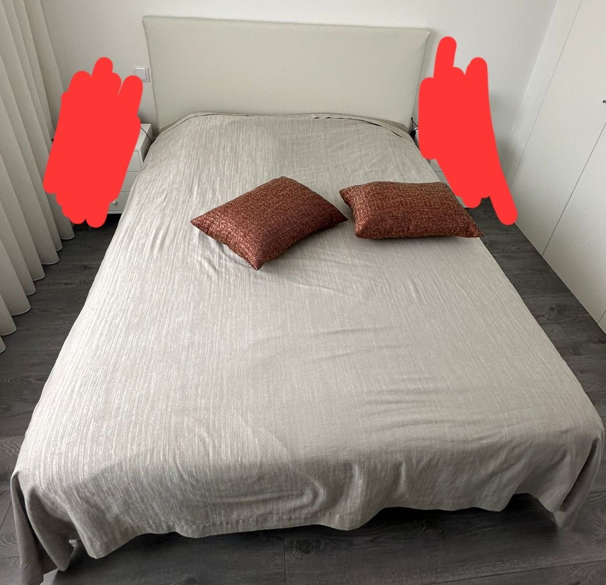 Cama de casal c/colchão