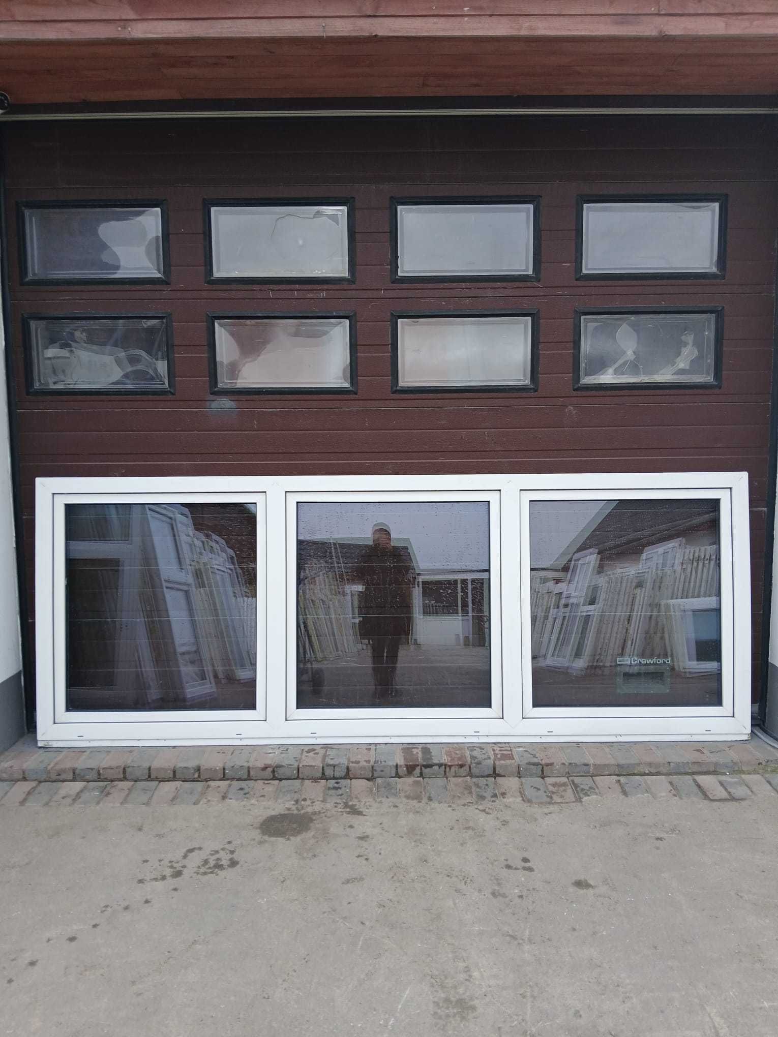 Okno 330x122 pcv plastikowe okna trzyskrzydłowe DOWÓZ CAŁY KRAJ