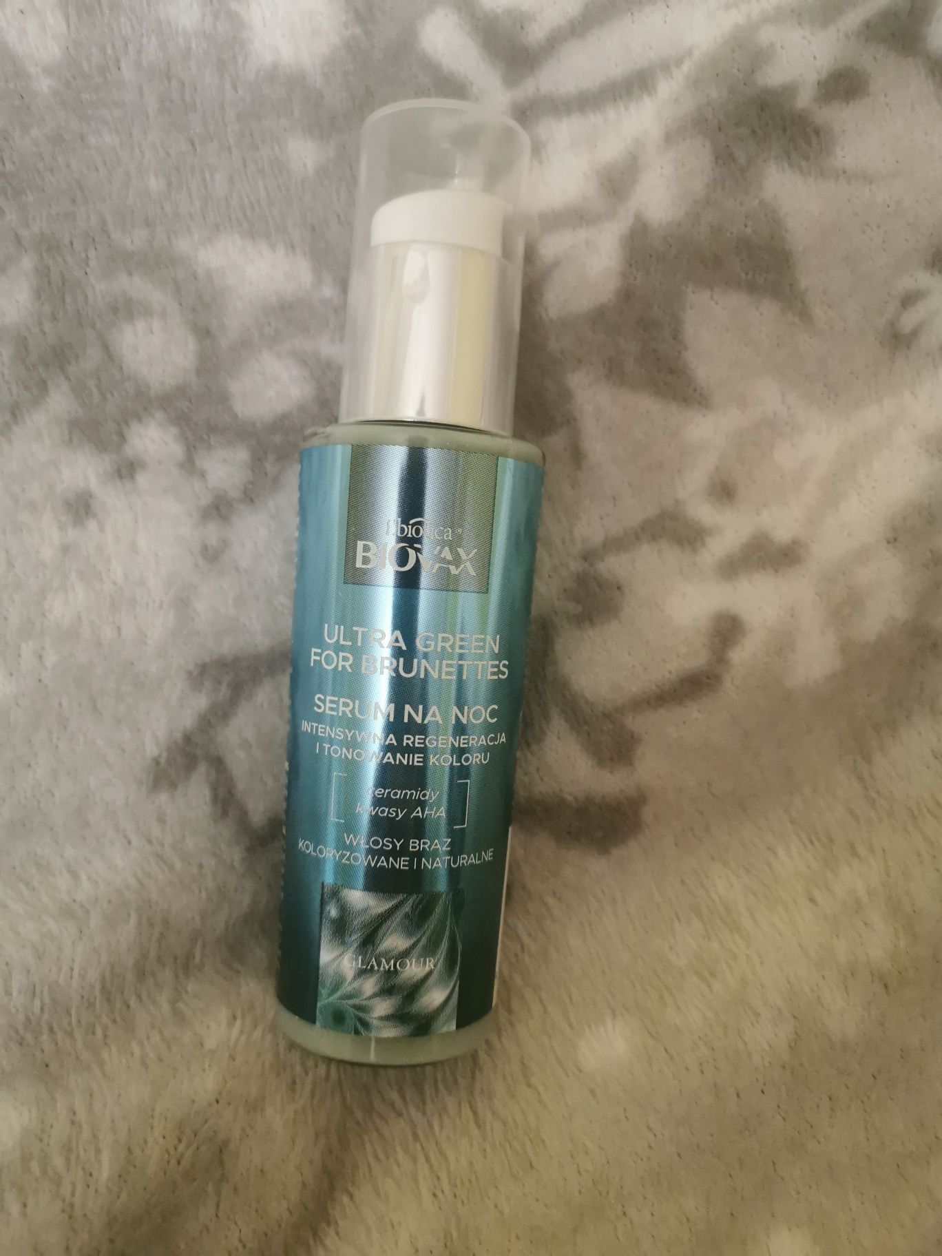 Biovax Ultra Green for Brunettes serum na noc tonowanie włosów brąz