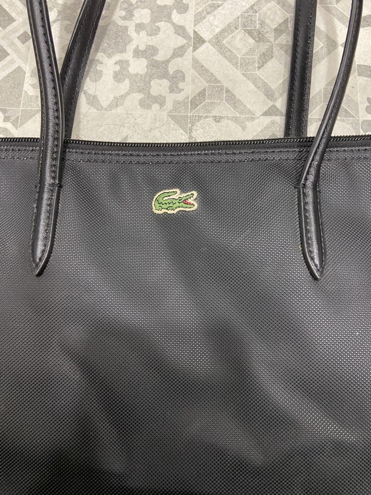 Шопер Lacoste чорний, оригінал, ідеальний стан | Торг