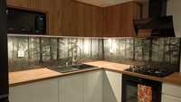 Panele szklane z nadrukiem, lacobel, szkło hartowane, szkło do kuchni