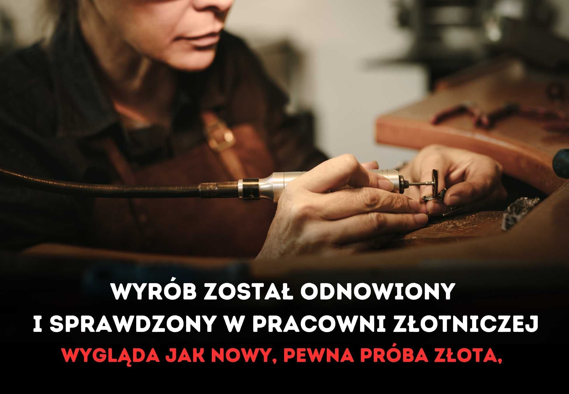 Złoty Łańcuszek JAK NOWY Splot Singapur Próba 585