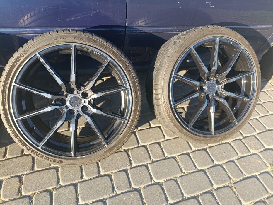 Felgi Concaver CVR4 19" 5x 112 z oponami Michelin