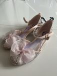 Buty H&M pantofelki na obcasie buty na bal brokatowe