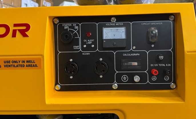 дизельный генератор кipor 7000 в кожухе с медной обмоткой стартер