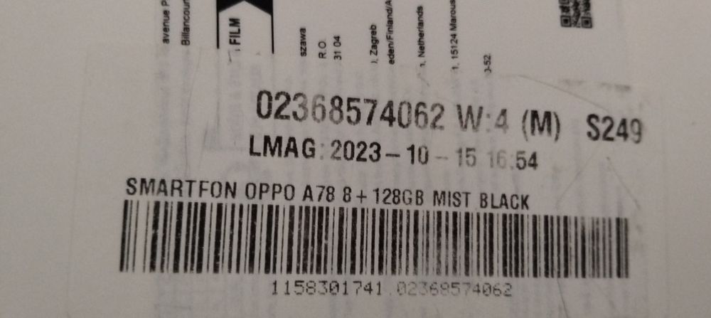 OKAZJA!!! Oppo A78 ( na gwarancji)