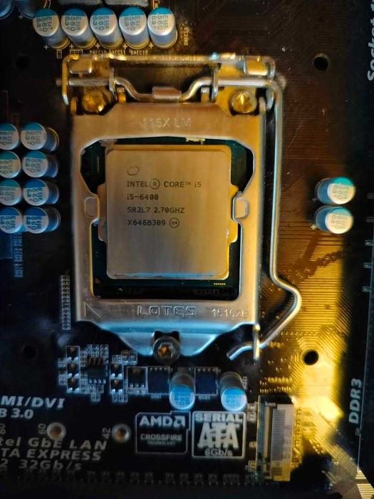 Płyta gigabite i5- 6400+chlodzenie +karta graficzna