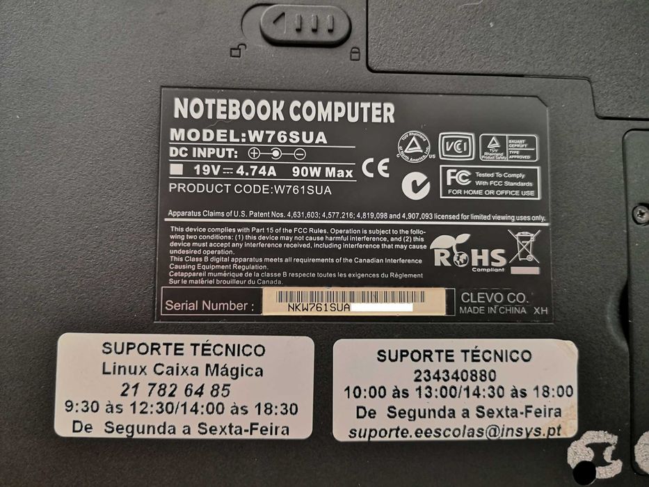 Insys G. Force W76SUA Laptop 100% Functional64586482877059121