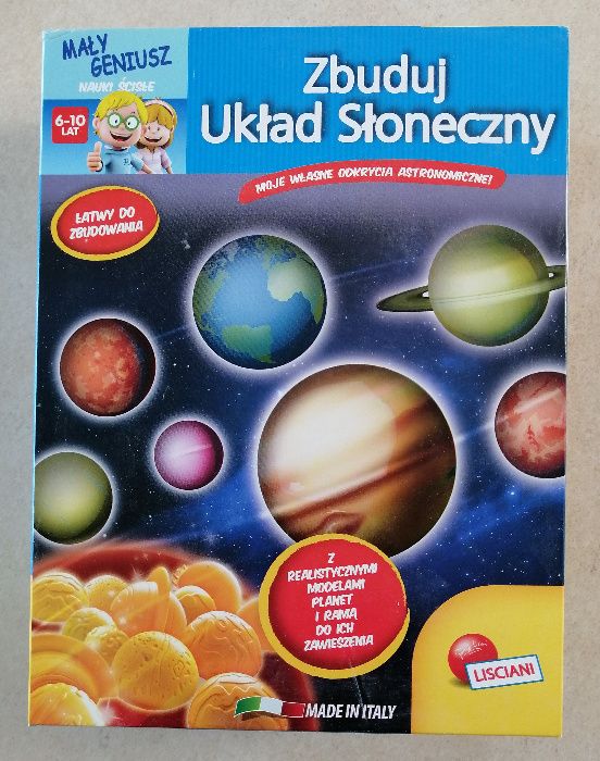 Gra/układanie-Mały Geniusz-LISCIANI-Zbuduj Układ Słoneczny-Planety 3D.