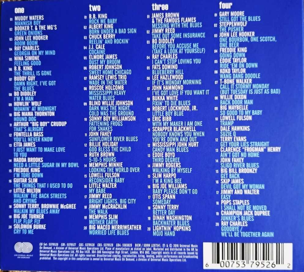 Polecam Wspaniały Zestaw 4XCD Klasyka Gigantów Blues-a Zestaw 4XCDNowy
