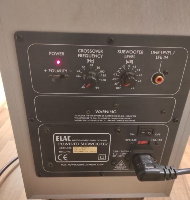 Subwoofer elac sub 05 esp