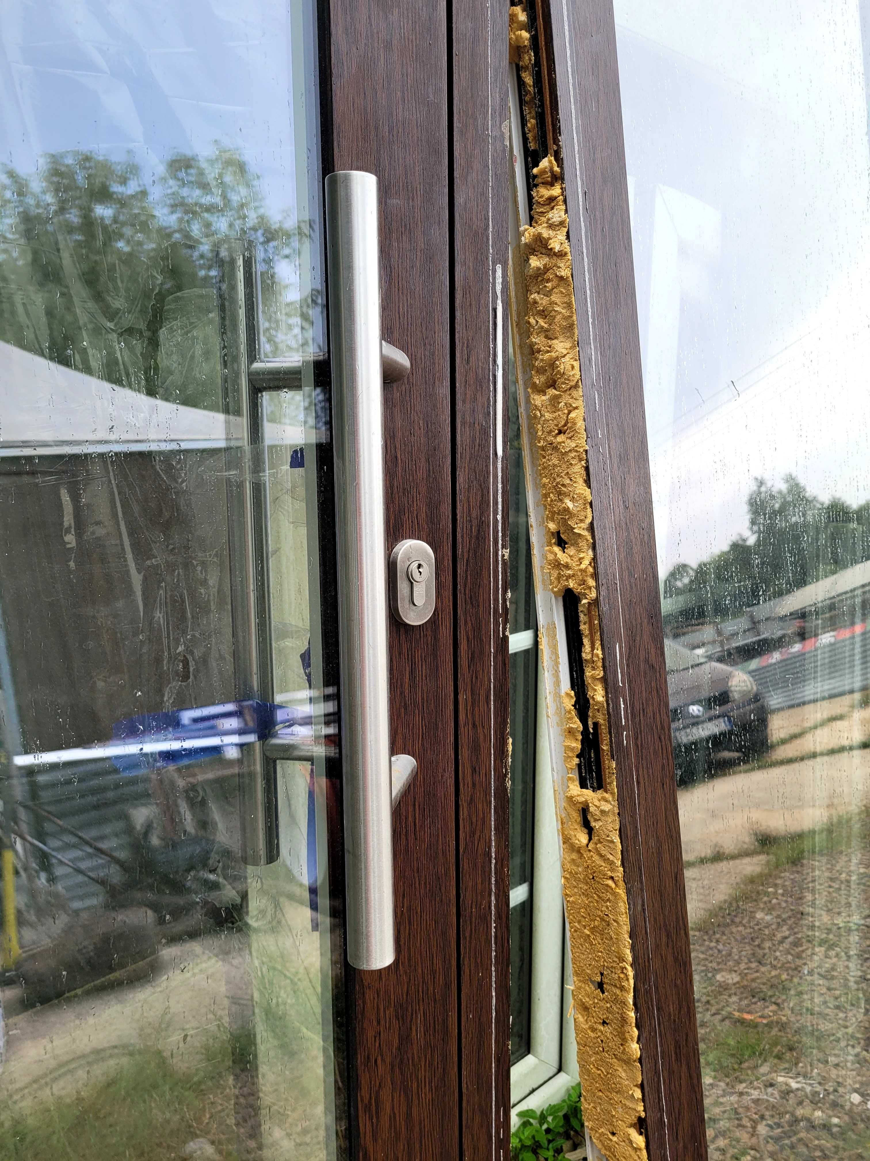 Drzwi aluminiowe zewnętrzne + okna, witryna
