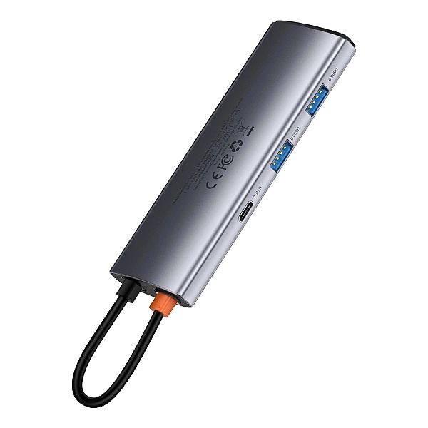 Baseus Metal Gleam Series multifunkcjonalny HUB USB 7w1 Typ C HDMI czy