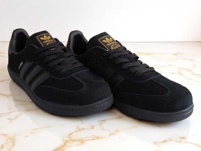 Кросівки чоловічі Adidas samba Black адідас самба чорні (0123)