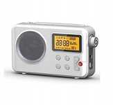 radio sieciowe am, fm nk nk-ab1904-fm białe z wyciąganą antenką lcd