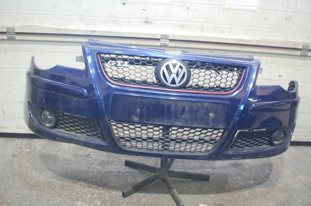 ZDERZAK PRZÓD PRZEDNI KOMPLETNY HALOGENY VW POLO IV 9N3 LIFT GTI LD5Q