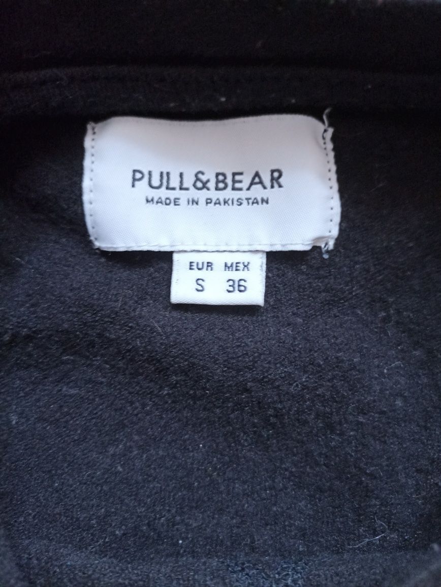 Pull&bear bluza czarna męska rozmiar S