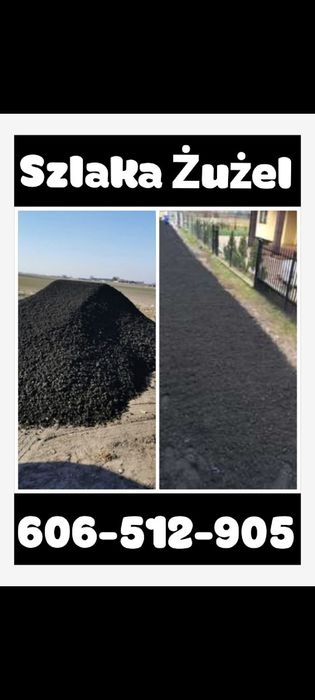 Szlaka żużel na odwodnienie utwardzenie terenu