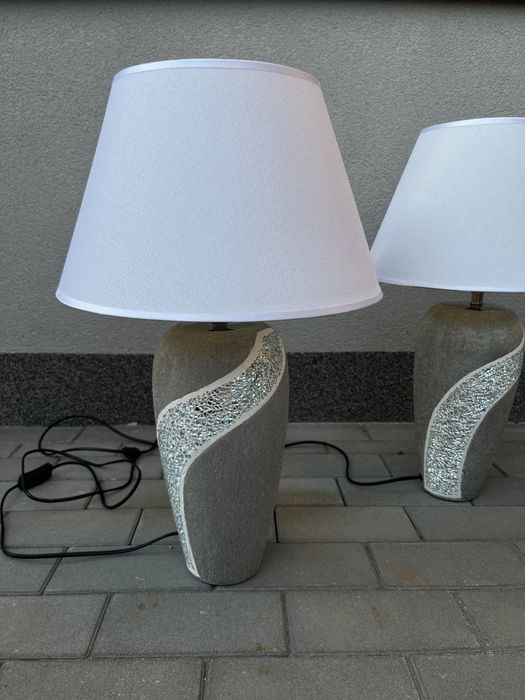 Dwie lampy dekoracyjne Dulum błyszczące