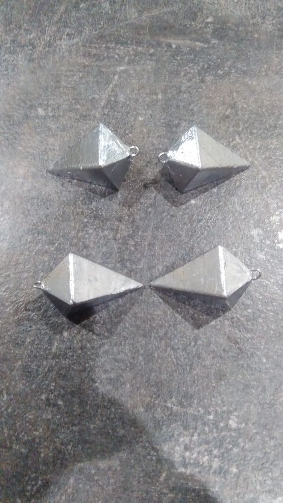 Chumbadas pirâmide e hexagonal