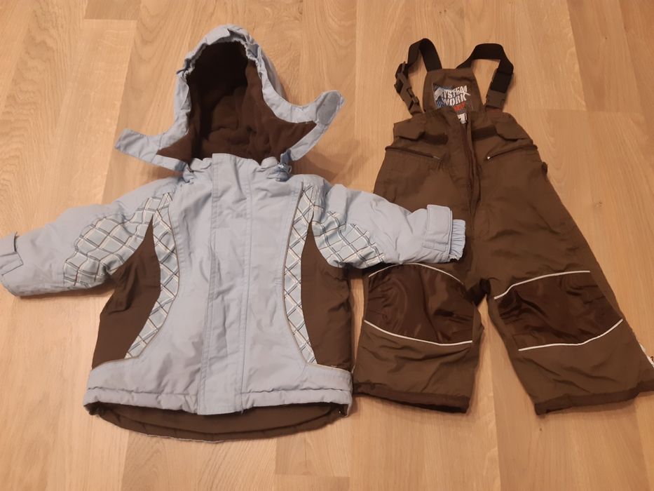 Kombinezon Tchibo zimowy chłopięcy 74 80 kurtka spodnie
