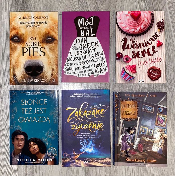 Książki zestaw 6szt