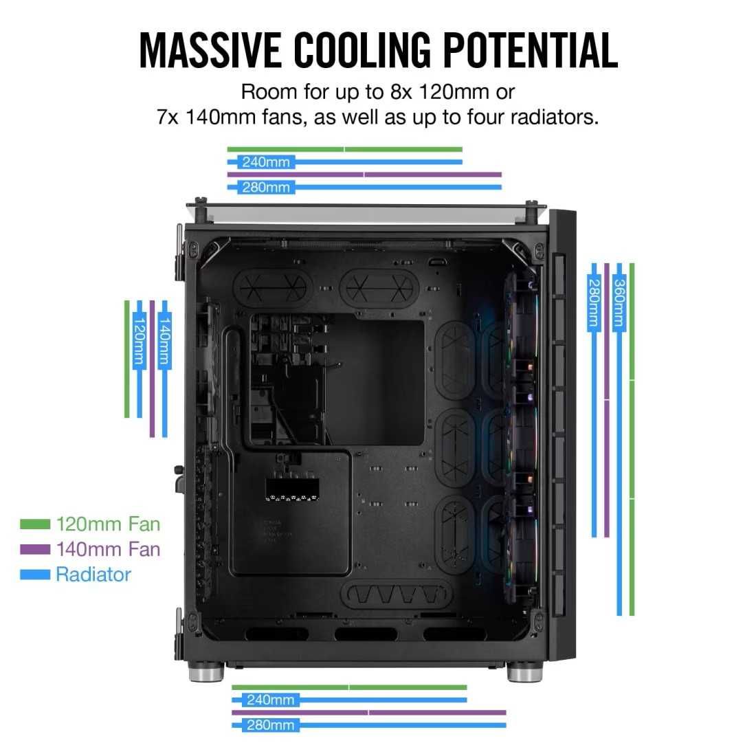 Корпус Corsair Crystal 680X RGB Black