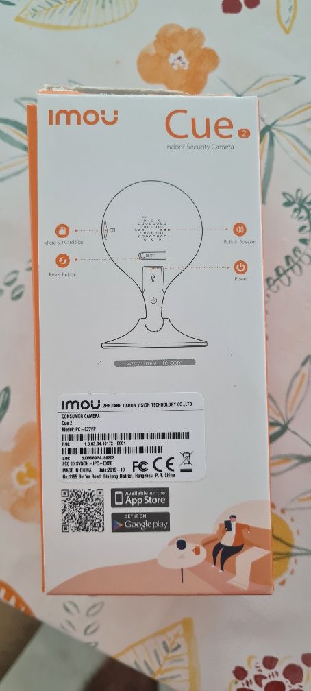 Camera wifi com base magnética