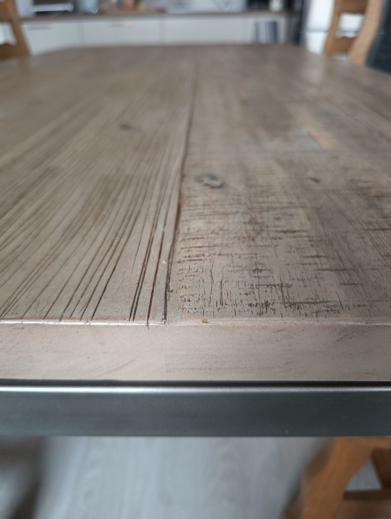 Piękny stół 190/100- styl loft metal z drewnem Henders&Hazel