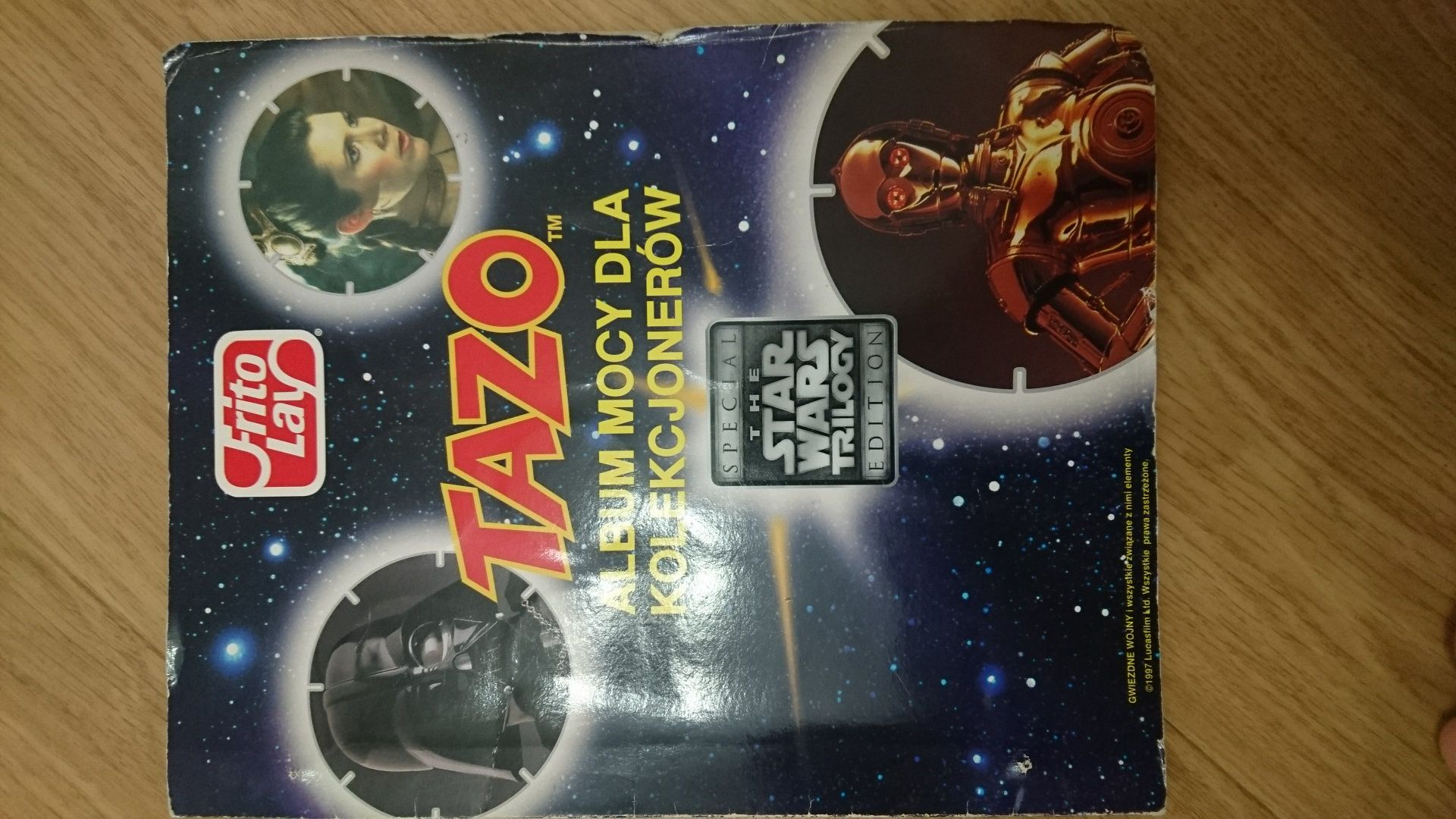 Album Mocy dla kolekcjonerów Tazo Gwiezdne Wojny 1999r