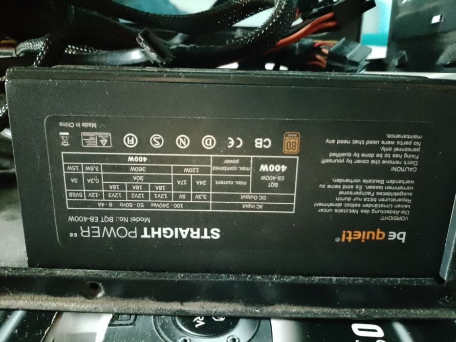 Zestaw części komputerowych (obudowa+zasilacz+ram 8gb DDR3+chłodzenie)
