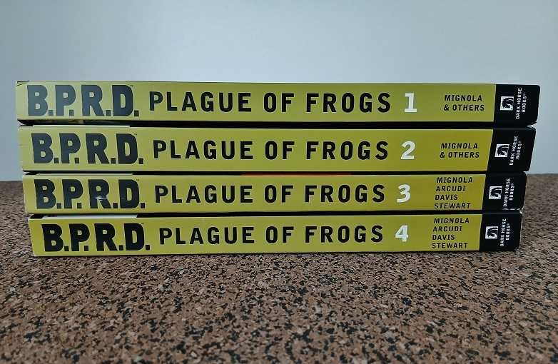 4 BDs - B.P.R.D.: Plague of Frogs (coleção completa)