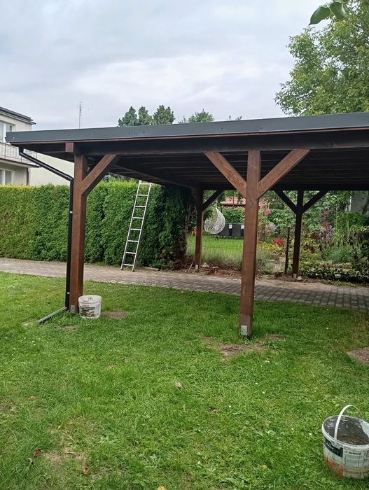 Budowa altan pomostów tarasów i zadaszeń  konstrukcji drewnianej