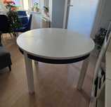 IKEA BJURSTA Stół rozkładany okrągły 115/166