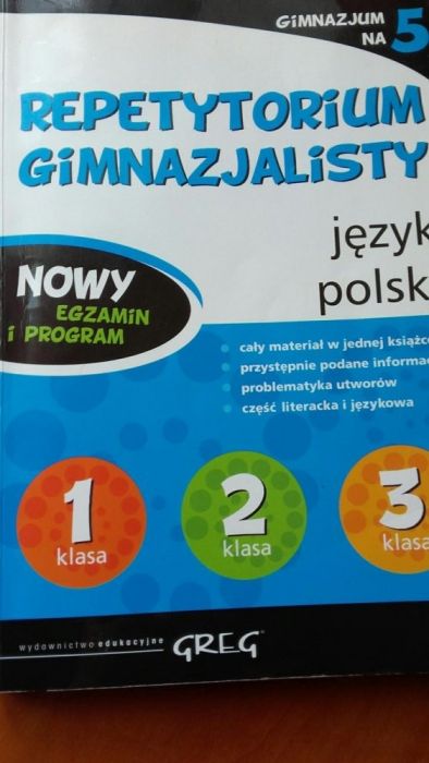 Lektury przydatne 7i 8 klasa J.polski