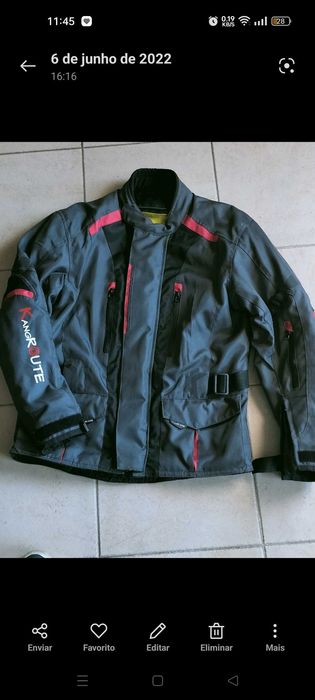 Casaco motard kangroute