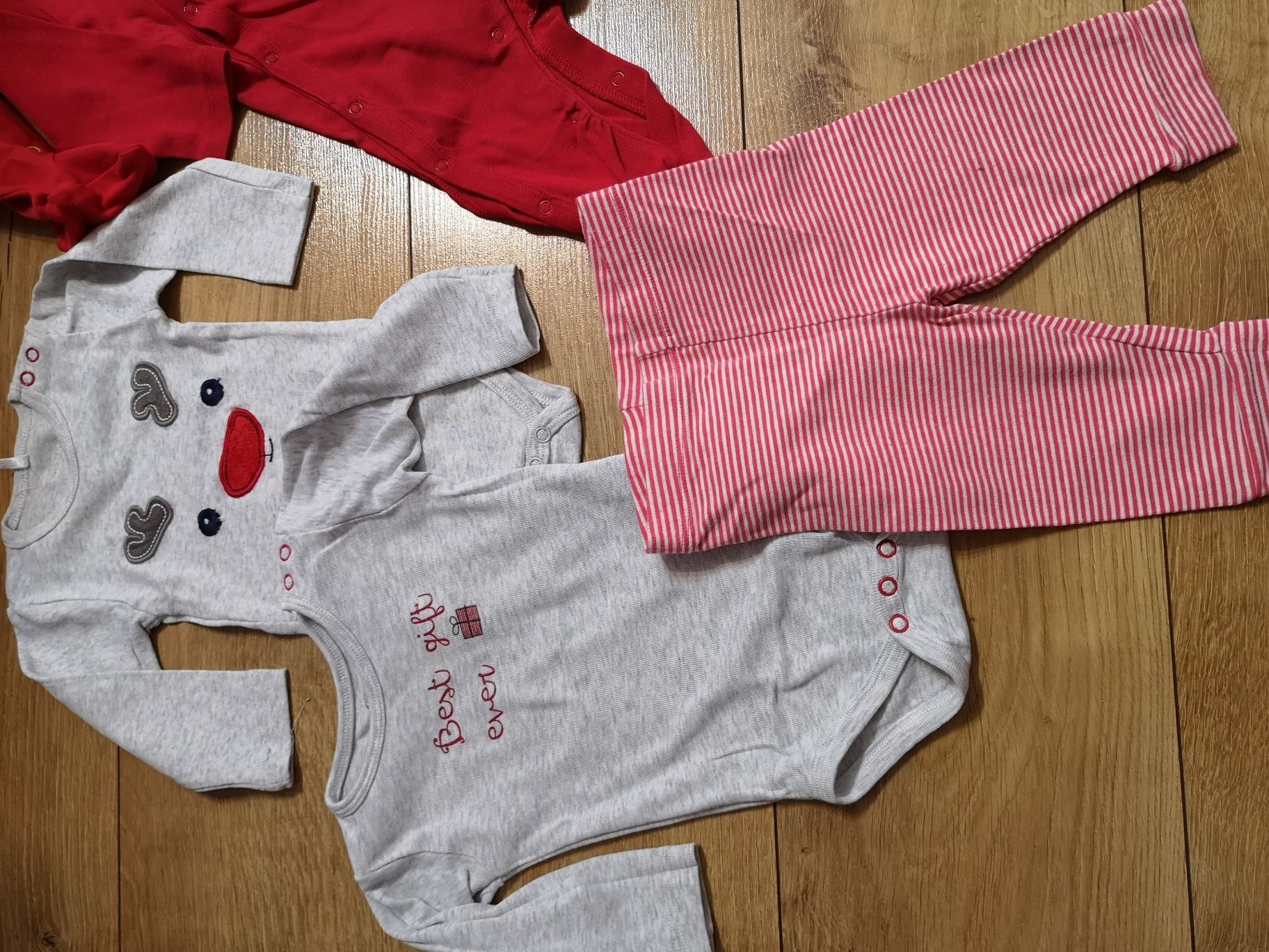 Pajacyki body świąteczne Smyk 7 szt