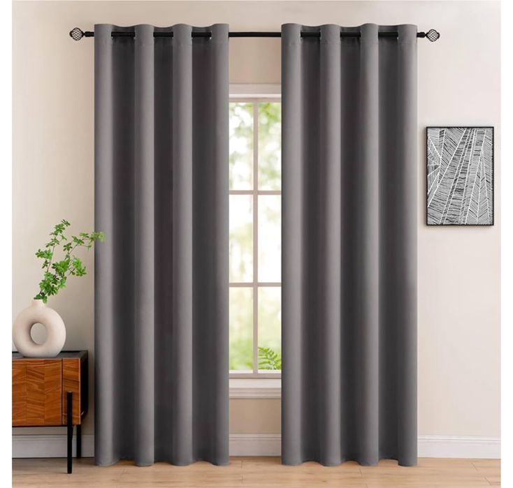 2 Zasłony 117x228cm. Zaciemniające Termiczne Na Przelotkach